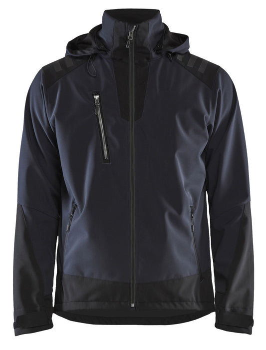 Blaklader Wind regen sneeuw Jassen 47492513 softsheel waterdicht donker marineblauw-zwart(8699)