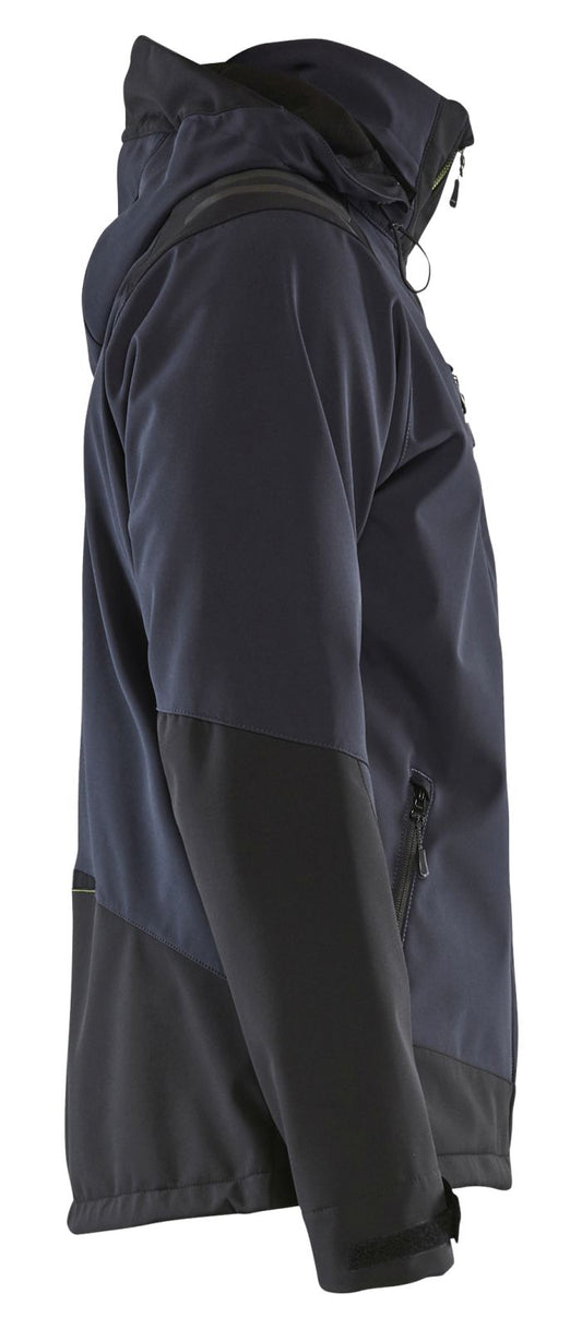 Blaklader Wind regen sneeuw Jassen 47492513 softsheel waterdicht donker marineblauw-zwart(8699)