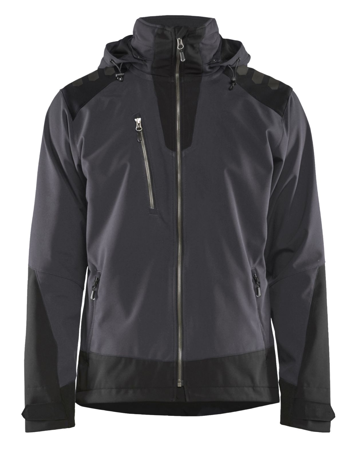 Blaklader Wind regen sneeuw Jassen 47492513 softsheel waterdicht donkergrijs-zwart(9899)