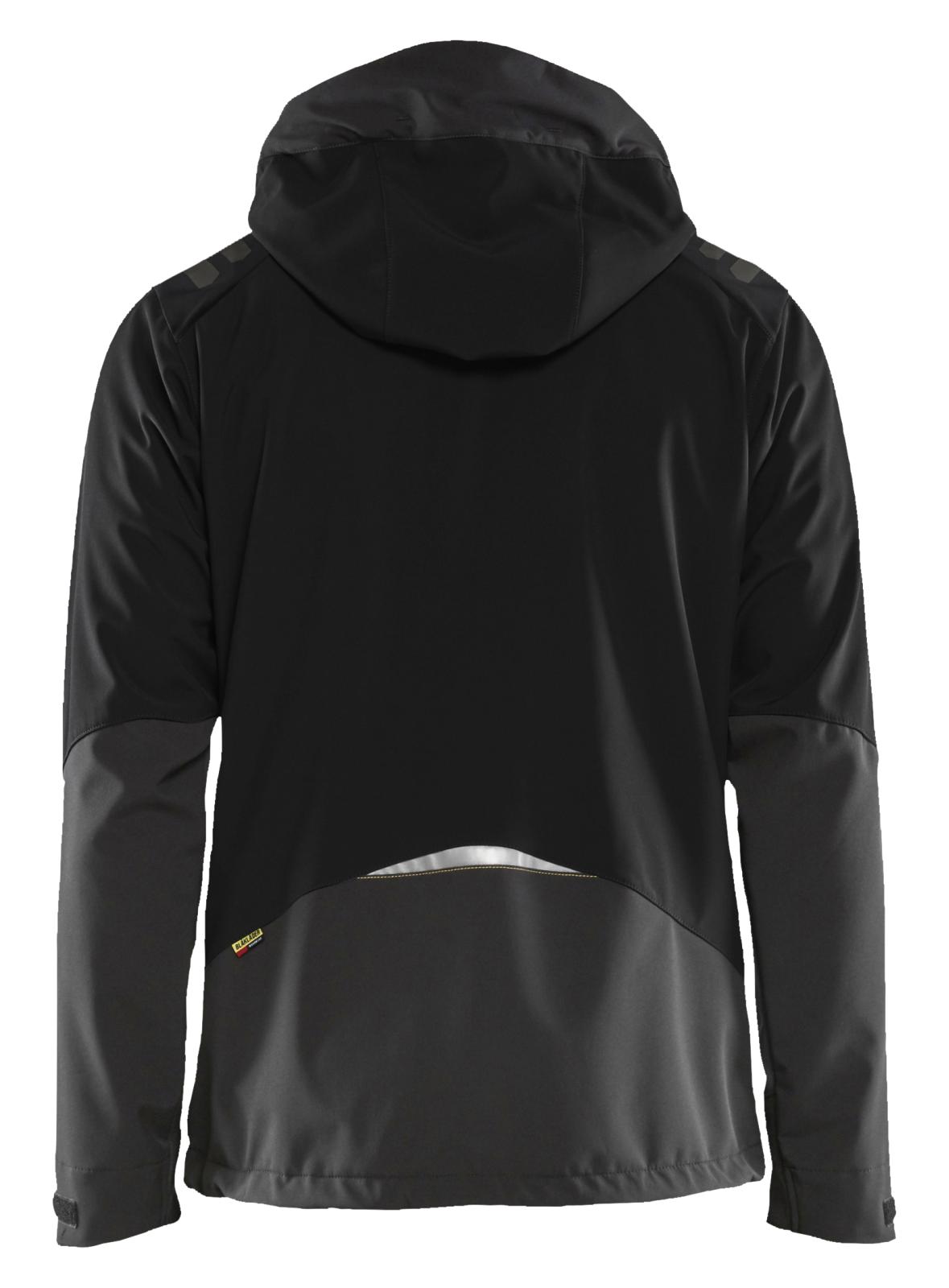 Blaklader Wind regen sneeuw Jassen 47492513 softsheel waterdicht zwart-fluo geel(9933)