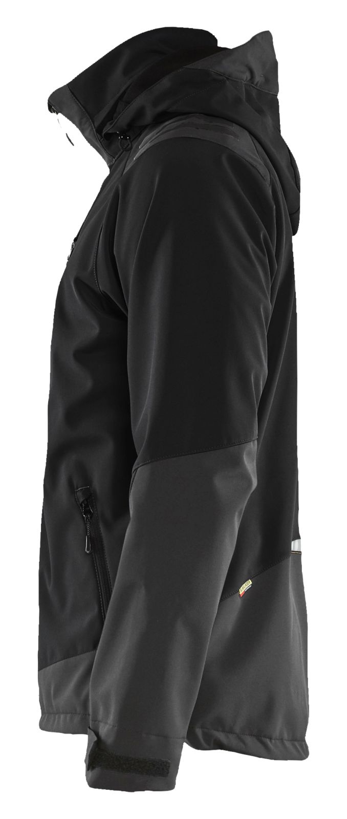 Blaklader Wind regen sneeuw Jassen 47492513 softsheel waterdicht zwart-fluo geel(9933)