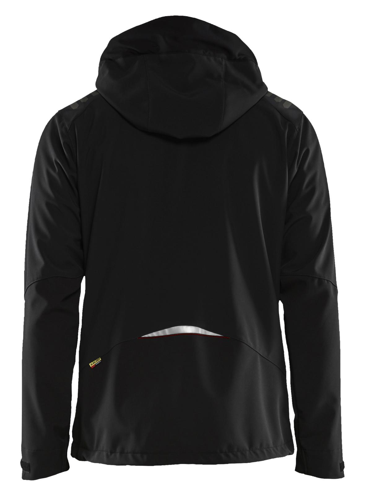 Blaklader Wind regen sneeuw Jassen 47492513 softsheel waterdicht zwart-rood(9956)