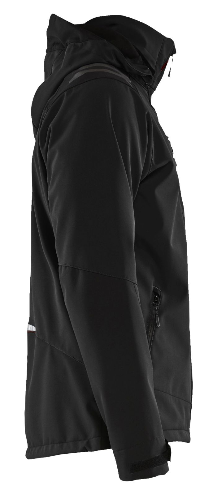 Blaklader Wind regen sneeuw Jassen 47492513 softsheel waterdicht zwart-rood(9956)