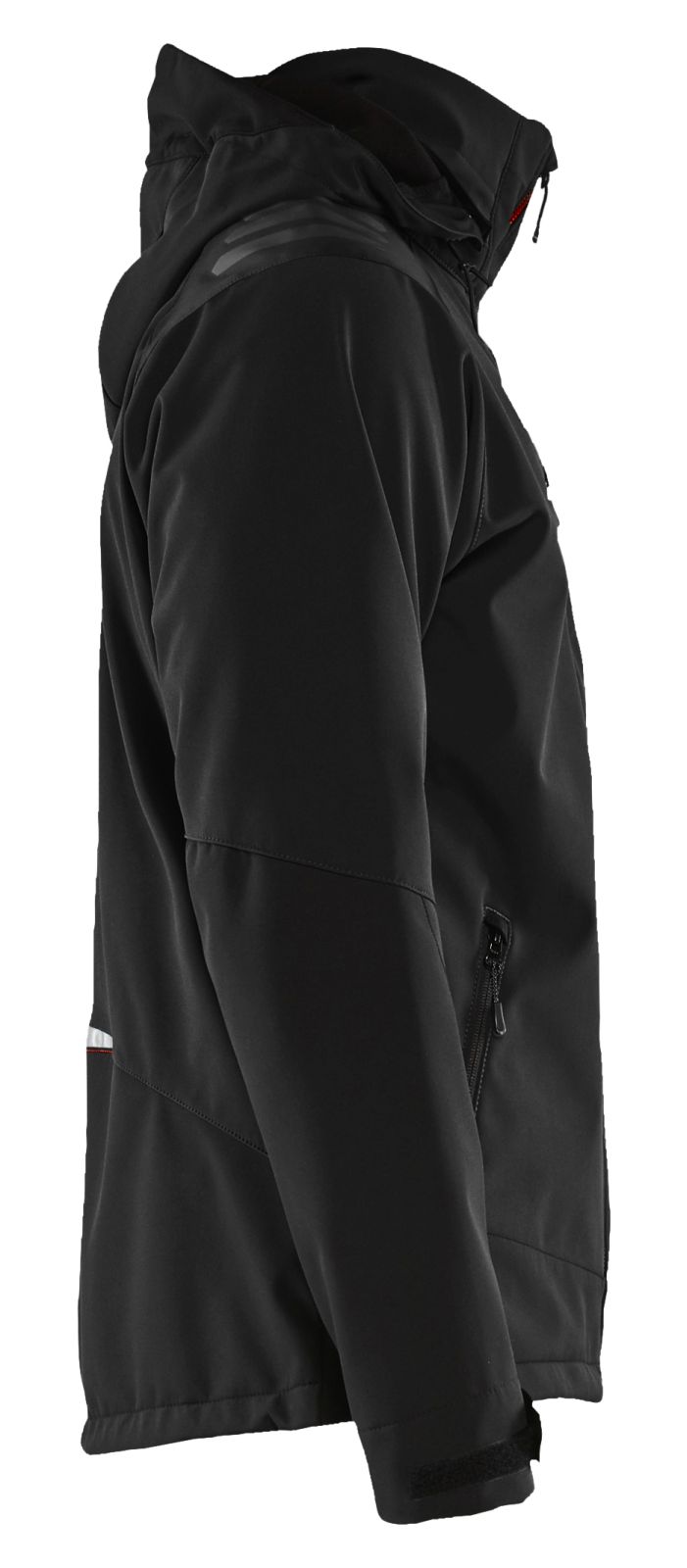 Blaklader Wind regen sneeuw Jassen 47492513 softsheel waterdicht zwart-rood(9956)
