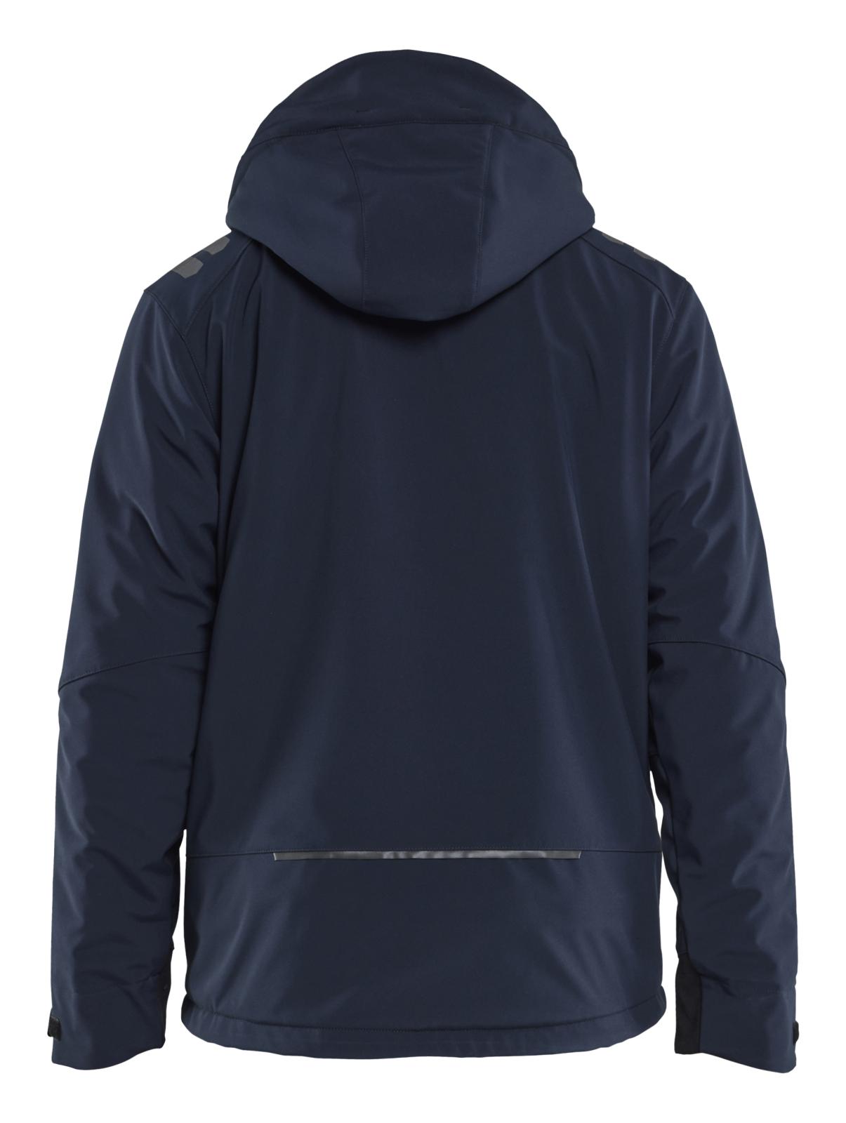 Blaklader Wind/regen/sneeuw Jack 47502513 Lichtgewicht softshell gevoerd donker marineblauw-fluo geel(8633)