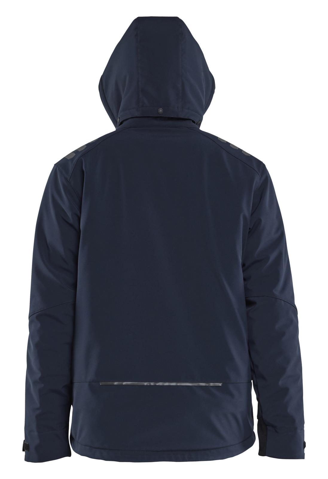 Blaklader Wind/regen/sneeuw Jack 47502513 Lichtgewicht softshell gevoerd donker marineblauw-fluo geel(8633)