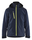 Blaklader Wind/regen/sneeuw Jack 47502513 Lichtgewicht softshell gevoerd donker marineblauw-fluo geel(8633)