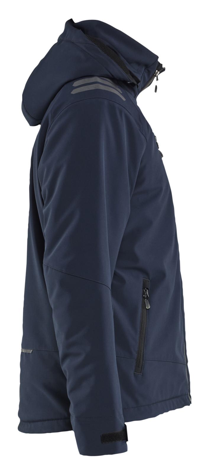 Blaklader Wind/regen/sneeuw Jack 47502513 Lichtgewicht softshell gevoerd donker marineblauw-fluo geel(8633)