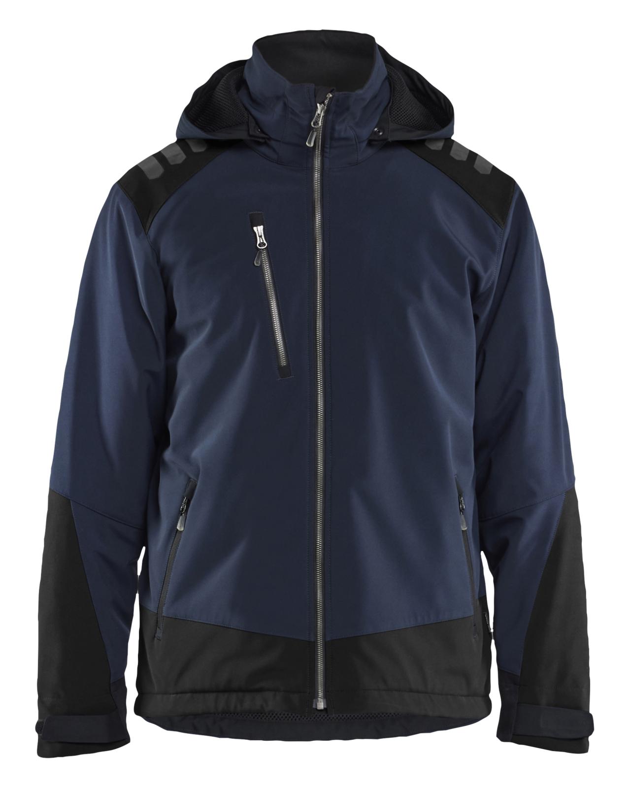 Blaklader Wind/regen/sneeuw Jack 47502513 Lichtgewicht softshell gevoerd donker marineblauw-zwart(8699)