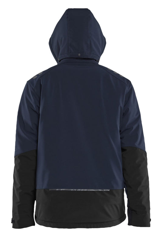 Blaklader Wind/regen/sneeuw Jack 47502513 Lichtgewicht softshell gevoerd donker marineblauw-zwart(8699)