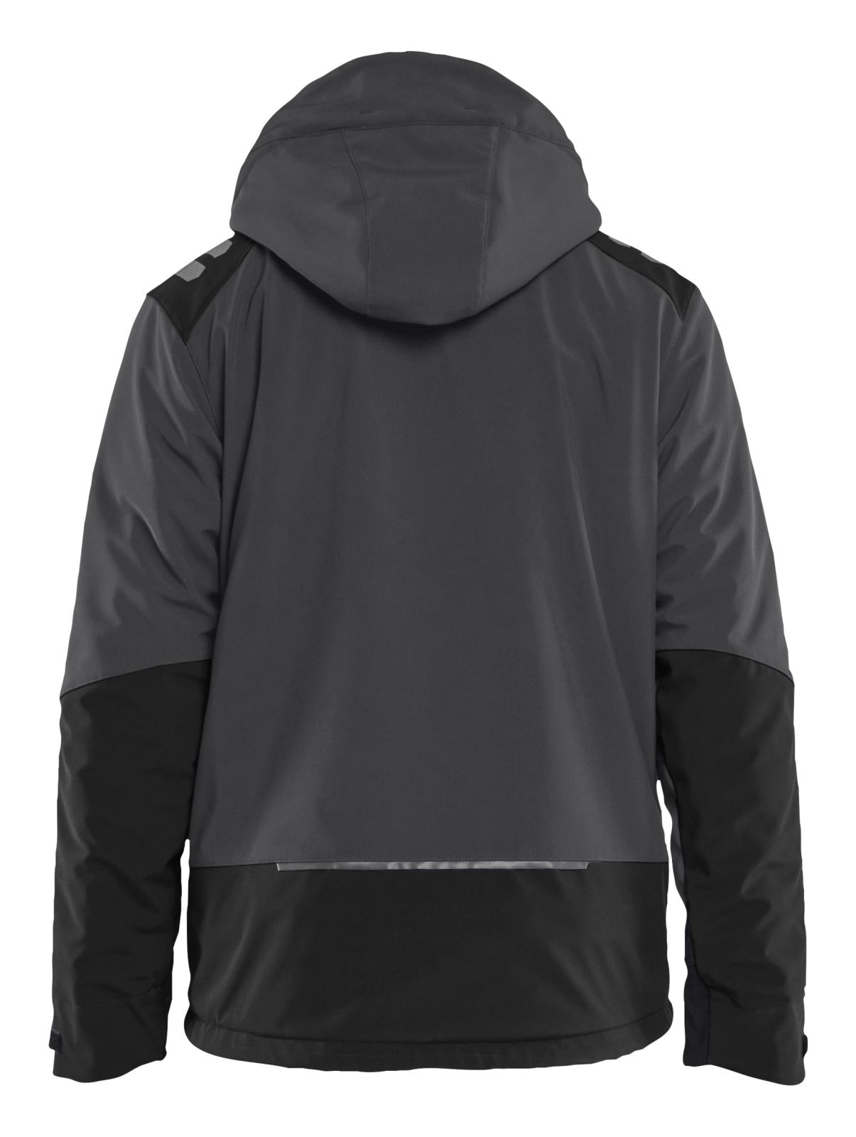 Blaklader Wind/regen/sneeuw Jack 47502513 Lichtgewicht softshell gevoerd donkergrijs-zwart(9899)