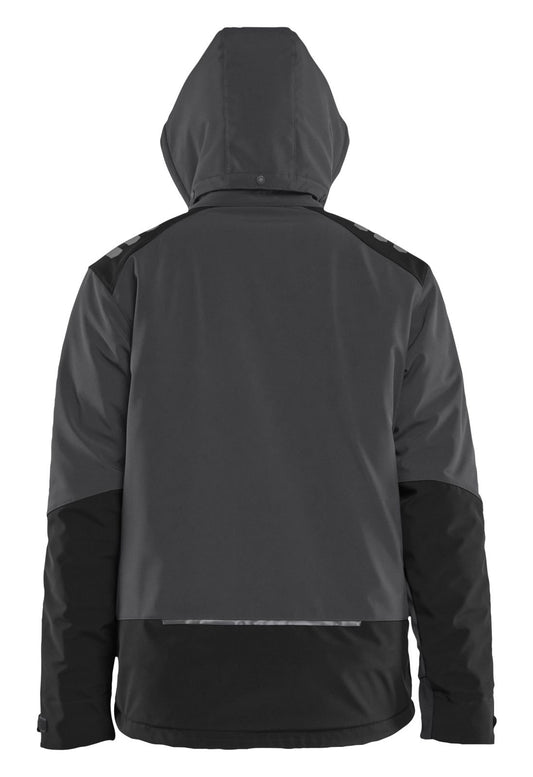 Blaklader Wind/regen/sneeuw Jack 47502513 Lichtgewicht softshell gevoerd donkergrijs-zwart(9899)