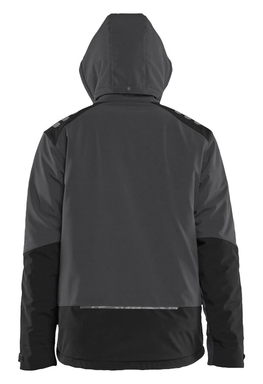 Blaklader Wind/regen/sneeuw Jack 47502513 Lichtgewicht softshell gevoerd donkergrijs-zwart(9899)