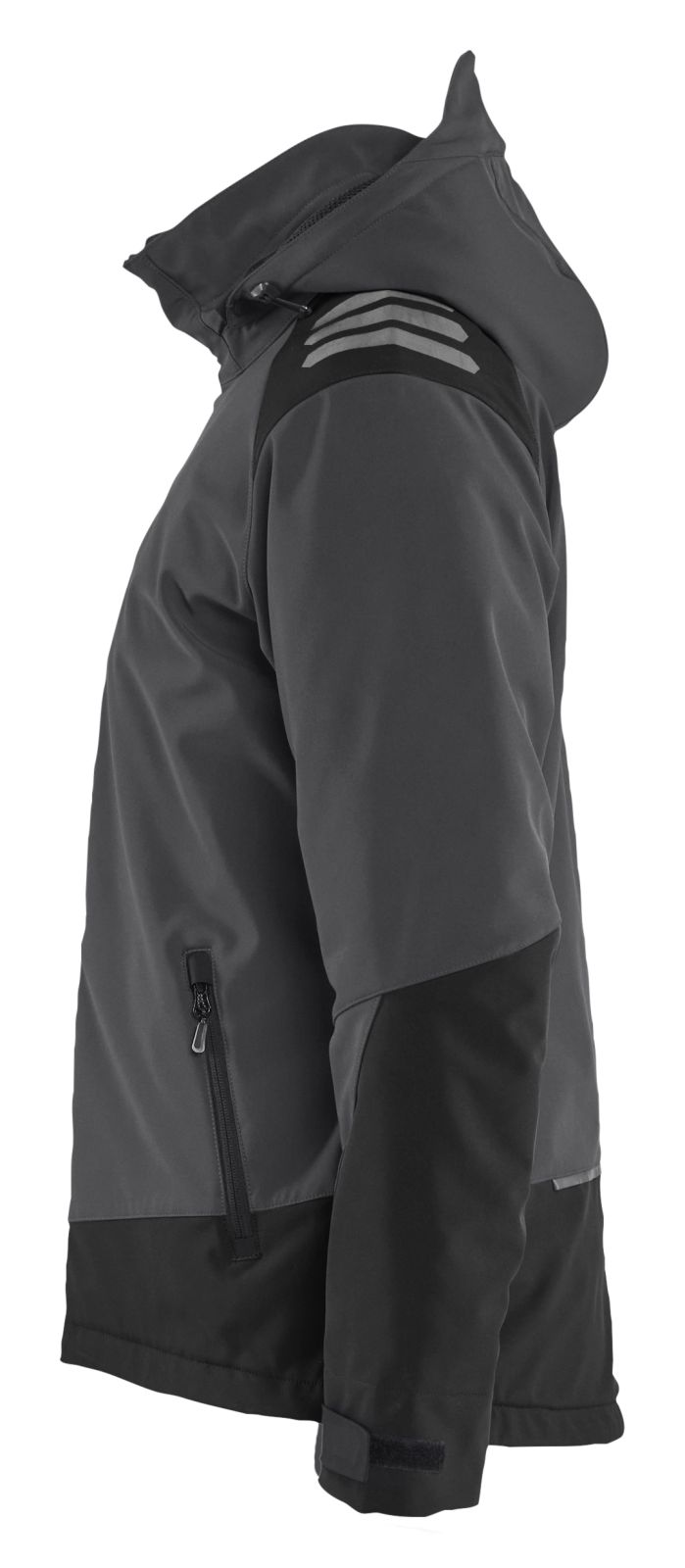 Blaklader Wind/regen/sneeuw Jack 47502513 Lichtgewicht softshell gevoerd donkergrijs-zwart(9899)