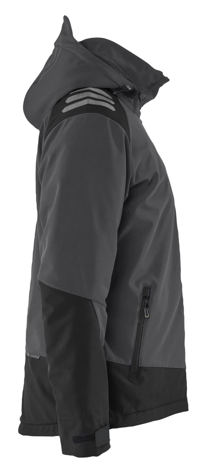 Blaklader Wind/regen/sneeuw Jack 47502513 Lichtgewicht softshell gevoerd donkergrijs-zwart(9899)