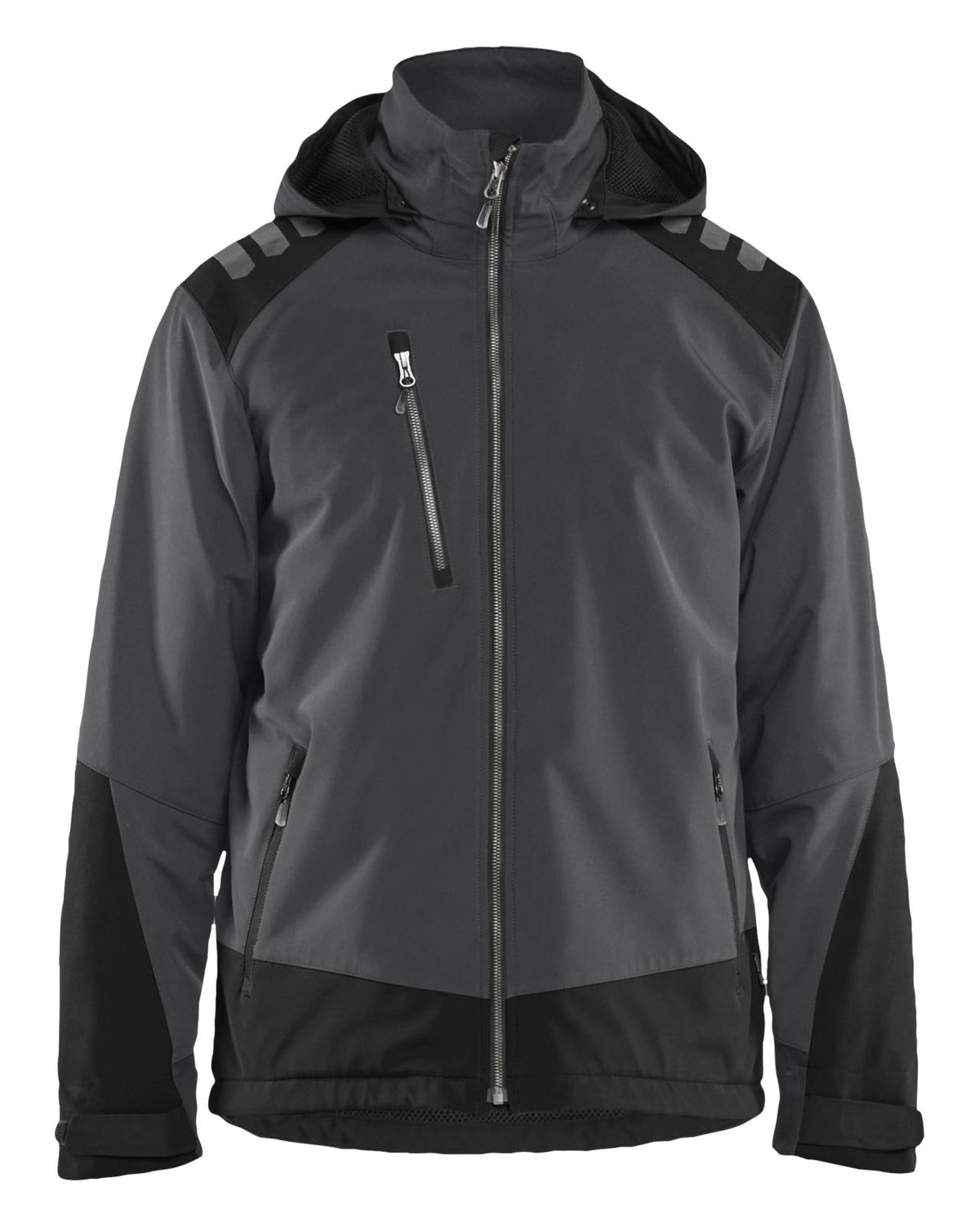 Blaklader Wind/regen/sneeuw Jack 47502513 Lichtgewicht softshell gevoerd donkergrijs-zwart(9899)