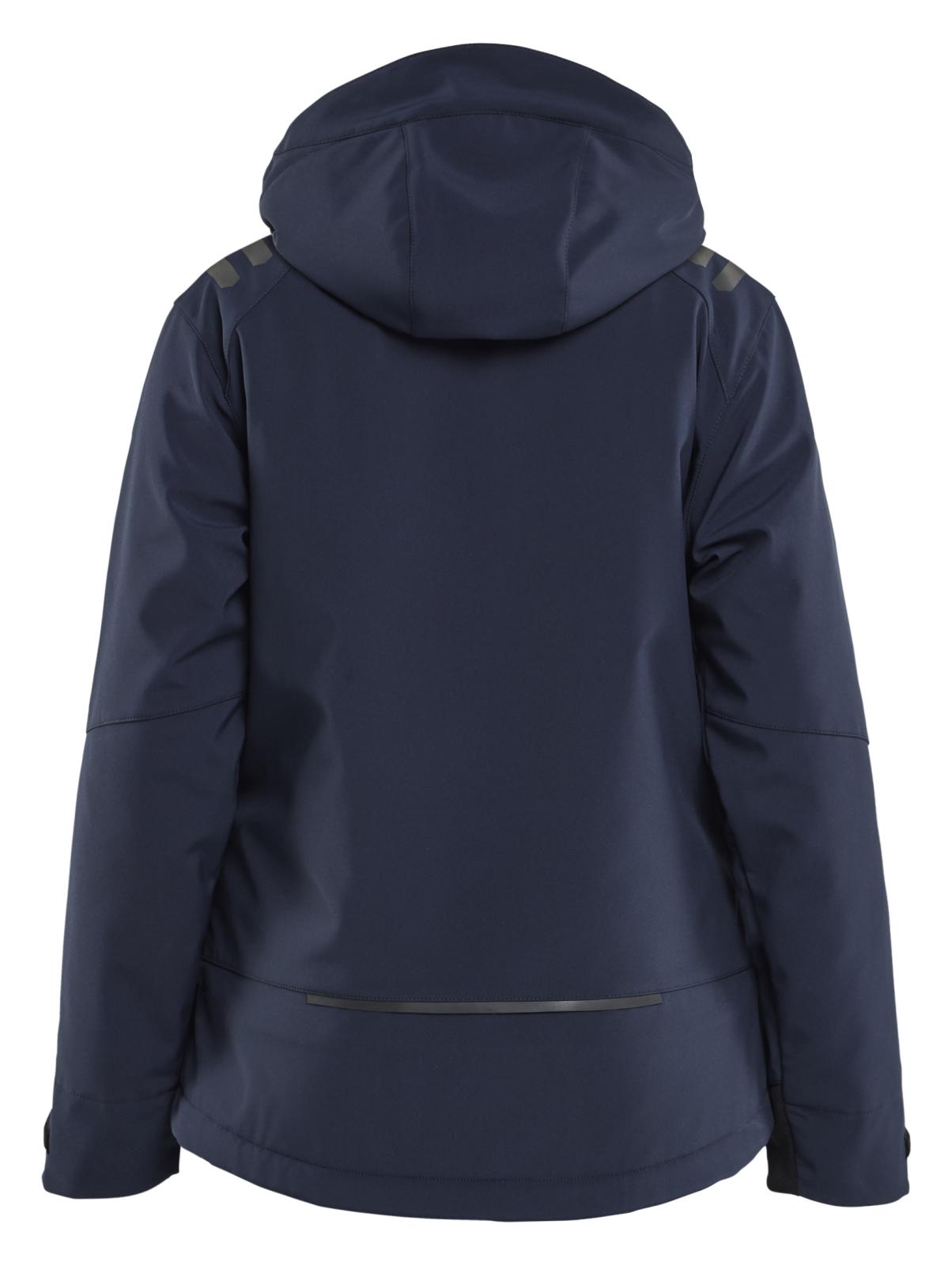 Blaklader Dames Jack 47512513 Lichtgewicht softshell gevoerd donker marineblauw-fluo geel(8633)