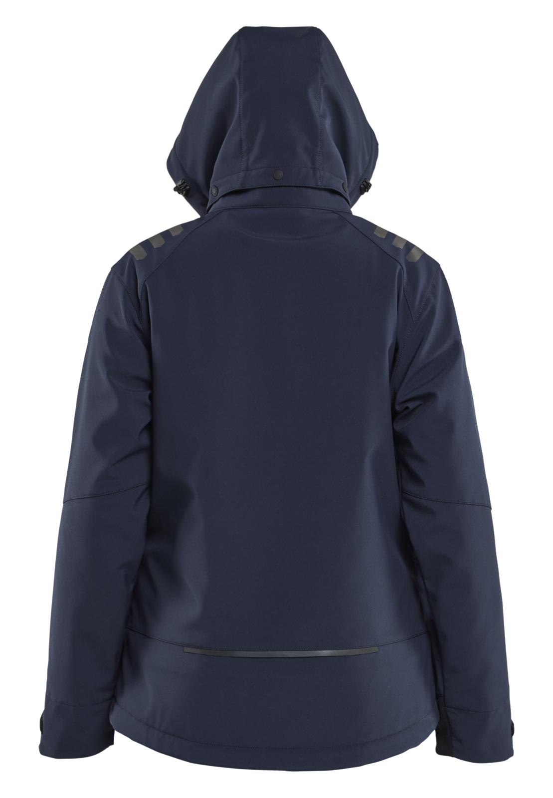 Blaklader Dames Jack 47512513 Lichtgewicht softshell gevoerd donker marineblauw-fluo geel(8633)