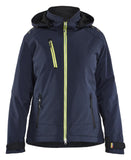 Blaklader Dames Jack 47512513 Lichtgewicht softshell gevoerd donker marineblauw-fluo geel(8633)