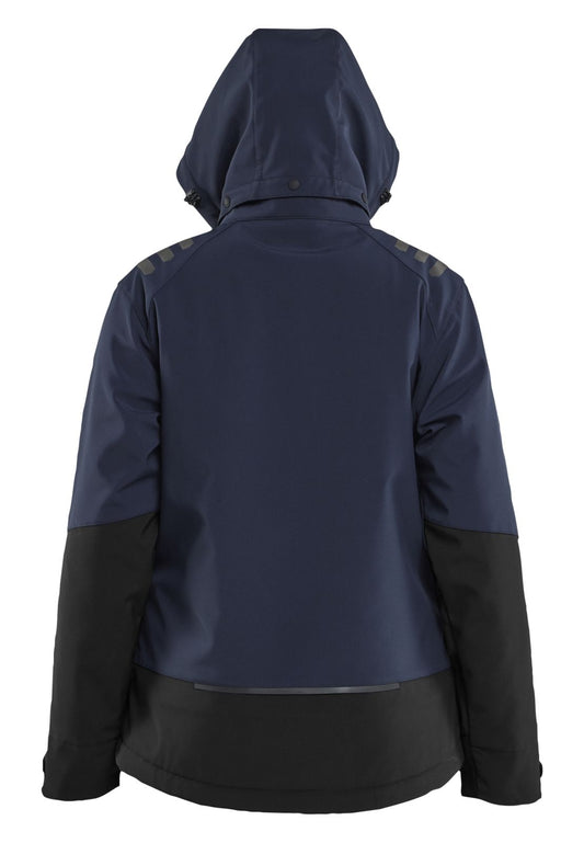 Blaklader Dames Jack 47512513 Lichtgewicht softshell gevoerd donker marineblauw-zwart(8699)