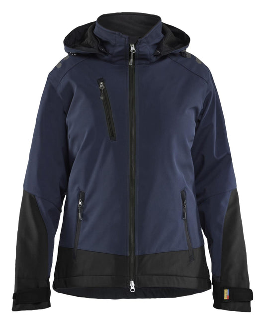 Blaklader Dames Jack 47512513 Lichtgewicht softshell gevoerd donker marineblauw-zwart(8699)