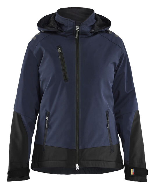 Blaklader Dames Jack 47512513 Lichtgewicht softshell gevoerd donker marineblauw-zwart(8699)