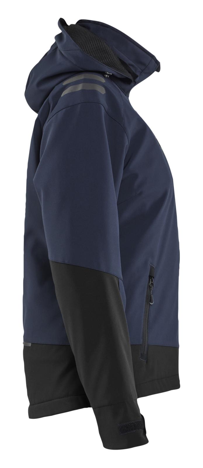 Blaklader Dames Jack 47512513 Lichtgewicht softshell gevoerd donker marineblauw-zwart(8699)
