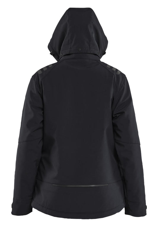 Blaklader Dames Jack 47512513 Lichtgewicht softshell gevoerd zwart-rood(9956)