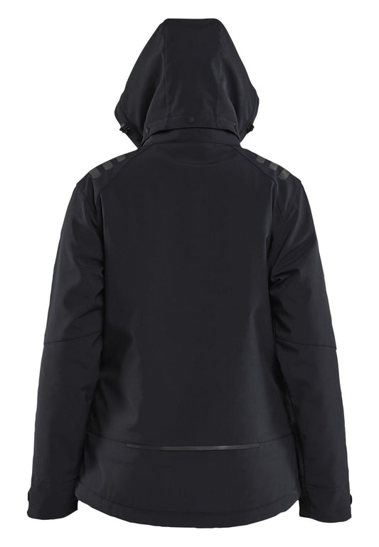 Blaklader Dames Jack 47512513 Lichtgewicht softshell gevoerd zwart-rood(9956)