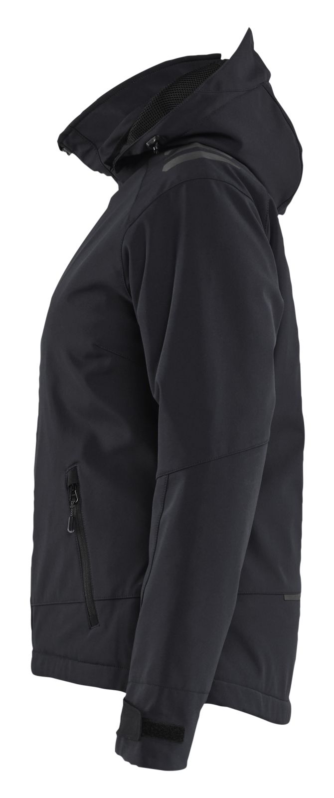 Blaklader Dames Jack 47512513 Lichtgewicht softshell gevoerd zwart-rood(9956)