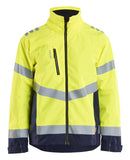 Blaklader High vis Jack 47601977 shell HiVis winddicht waterdicht fluo geel-marineblauw(3389)