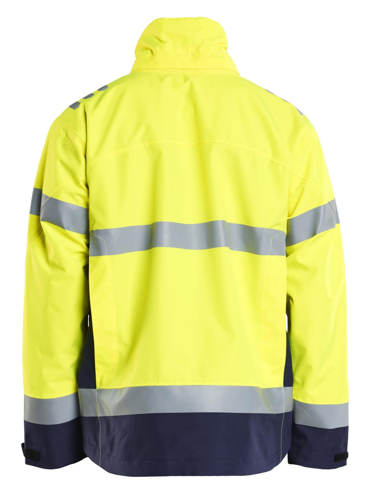 Blaklader High Vis Jack 47601977 shell HiVis winddicht waterdicht fluo geel-marineblauw(3389)