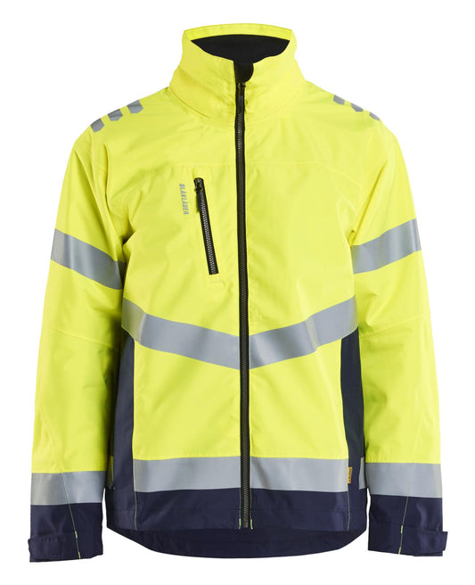 Blaklader High Vis Jack 47601977 shell HiVis winddicht waterdicht fluo geel-marineblauw(3389)