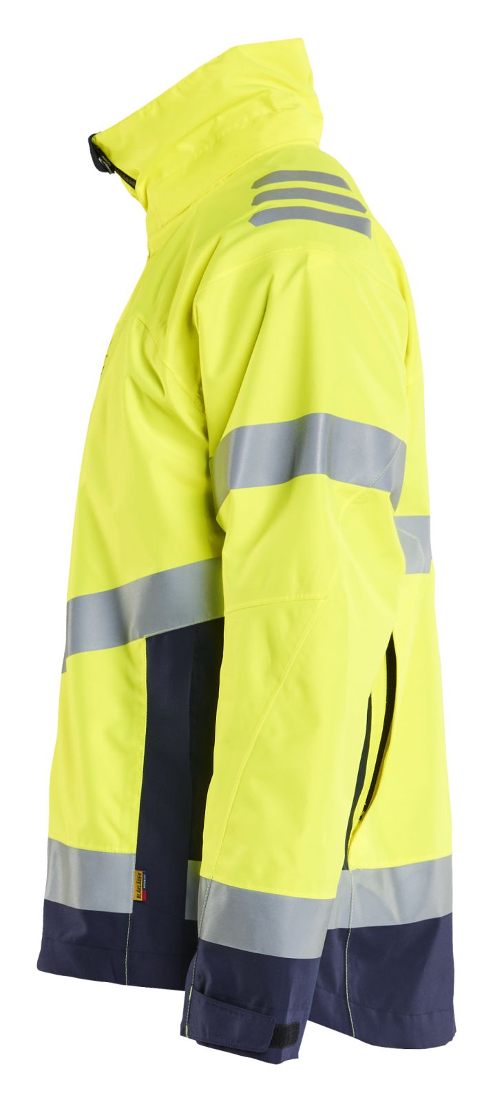 Blaklader High vis Jassen Jack 47601977 shell HiVis winddicht waterdicht fluo geel-marineblauw(3389)