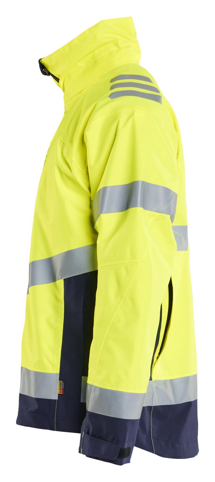 Blaklader High Vis Jack 47601977 shell HiVis winddicht waterdicht fluo geel-marineblauw(3389)