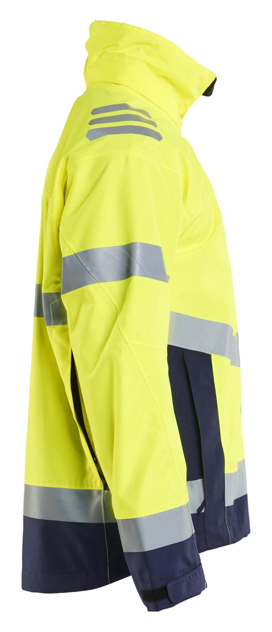 Blaklader High Vis Jack 47601977 shell HiVis winddicht waterdicht fluo geel-marineblauw(3389)