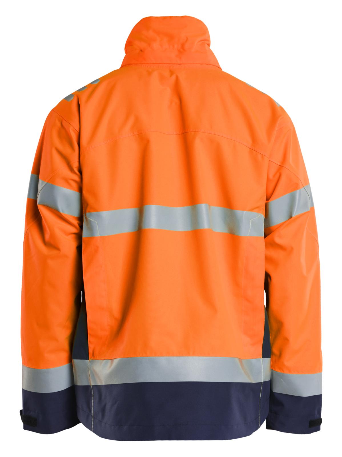 Blaklader High Vis Jack 47601977 shell HiVis winddicht waterdicht fluo oranje-marineblauw(5389)