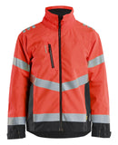 Blaklader High vis Jassen Jack 47601977 shell HiVis winddicht waterdicht fluo rood-zwart(5599)