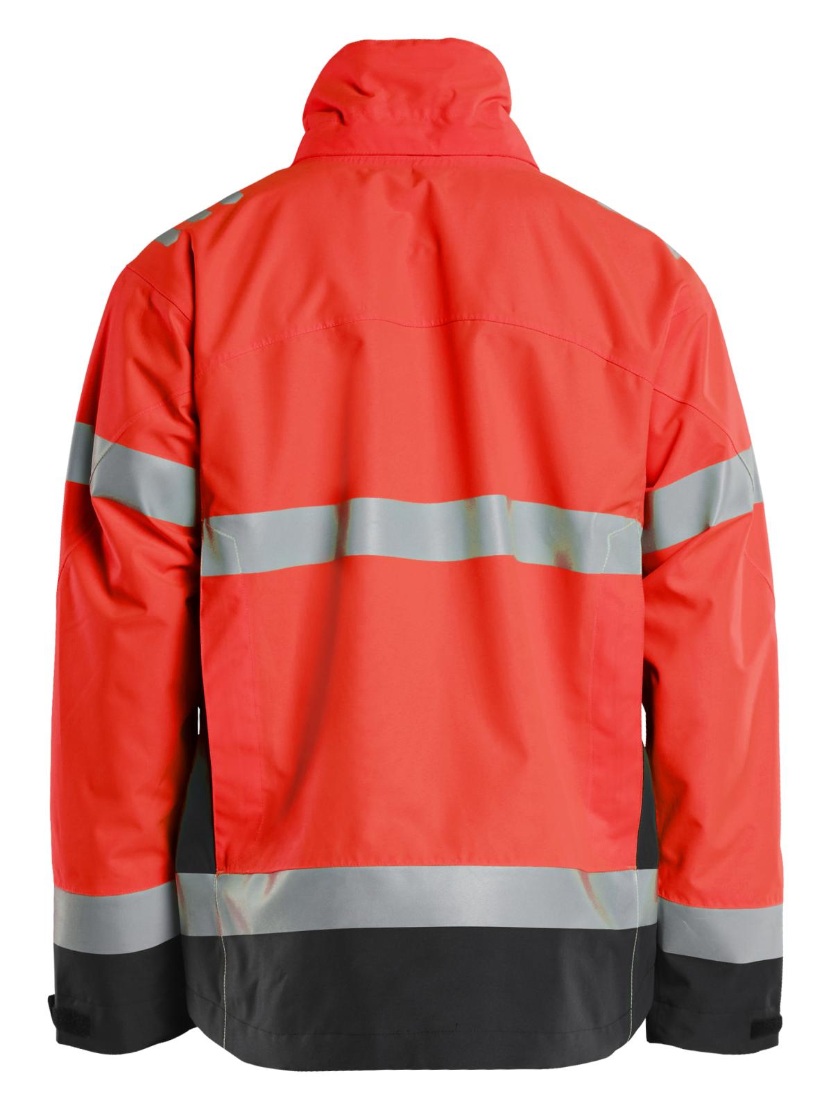 Blaklader High Vis Jack 47601977 shell HiVis winddicht waterdicht fluo rood-zwart(5599)
