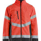Blaklader High Vis Jack 47601977 shell HiVis winddicht waterdicht fluo rood-zwart(5599)