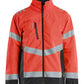 Blaklader High vis Jack 47601977 shell HiVis winddicht waterdicht fluo rood-zwart(5599)