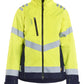 Blaklader Dames High Vis Jack 47611977 shell HiVis waterdicht winddicht fluo geel-marineblauw(3389)