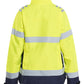 Blaklader Dames High Vis Jack 47611977 shell HiVis waterdicht winddicht fluo geel-marineblauw(3389)