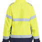 Blaklader Dames High Vis Jack 47611977 shell HiVis waterdicht winddicht fluo geel-marineblauw(3389)