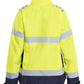 Blaklader Dames High Vis Jack 47611977 shell HiVis waterdicht winddicht fluo geel-marineblauw(3389)