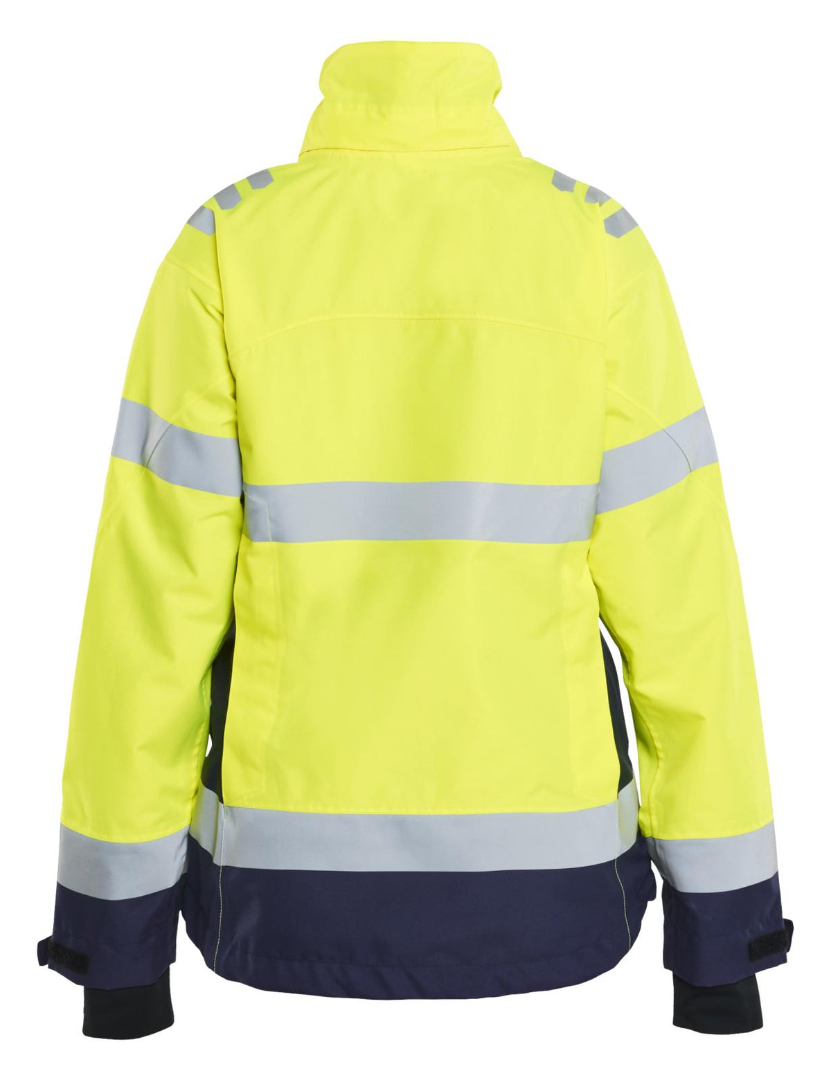 Blaklader Dames High Vis Jack 47611977 shell HiVis waterdicht winddicht fluo geel-marineblauw(3389)