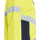 Blaklader Dames High Vis Jack 47611977 shell HiVis waterdicht winddicht fluo geel-marineblauw(3389)