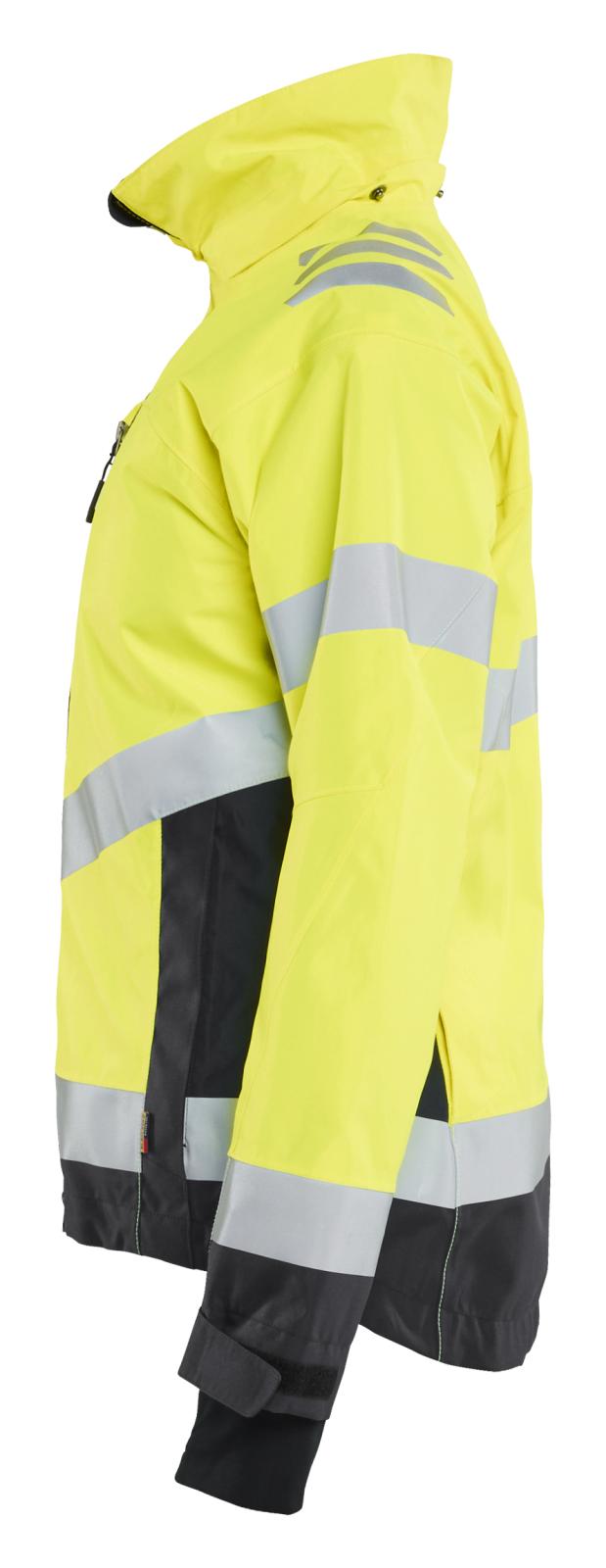 Blaklader Dames High Vis Jack 47611977 shell HiVis waterdicht winddicht fluo geel-zwart(3399)