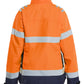 Blaklader Dames High Vis Jack 47611977 shell HiVis waterdicht winddicht fluo oranje-marineblauw(5389)