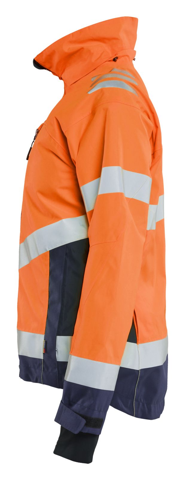 Blaklader Dames High Vis Jack 47611977 shell HiVis waterdicht winddicht fluo oranje-marineblauw(5389)